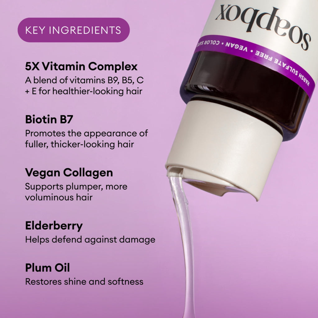 Soapbox Biotin & Superfruit Volumizing Shampoo For Fuller Hair 16 fl oz