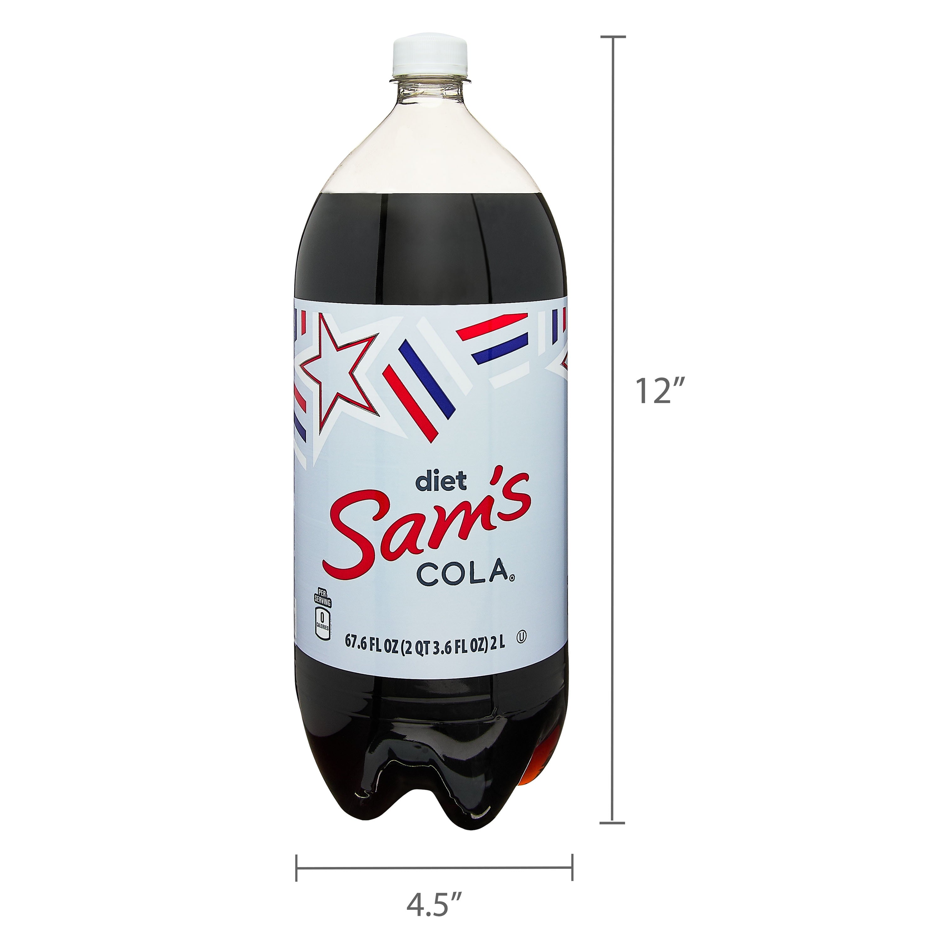 Sam's Choice Diet Cola Soda Pop Bottle 2 L