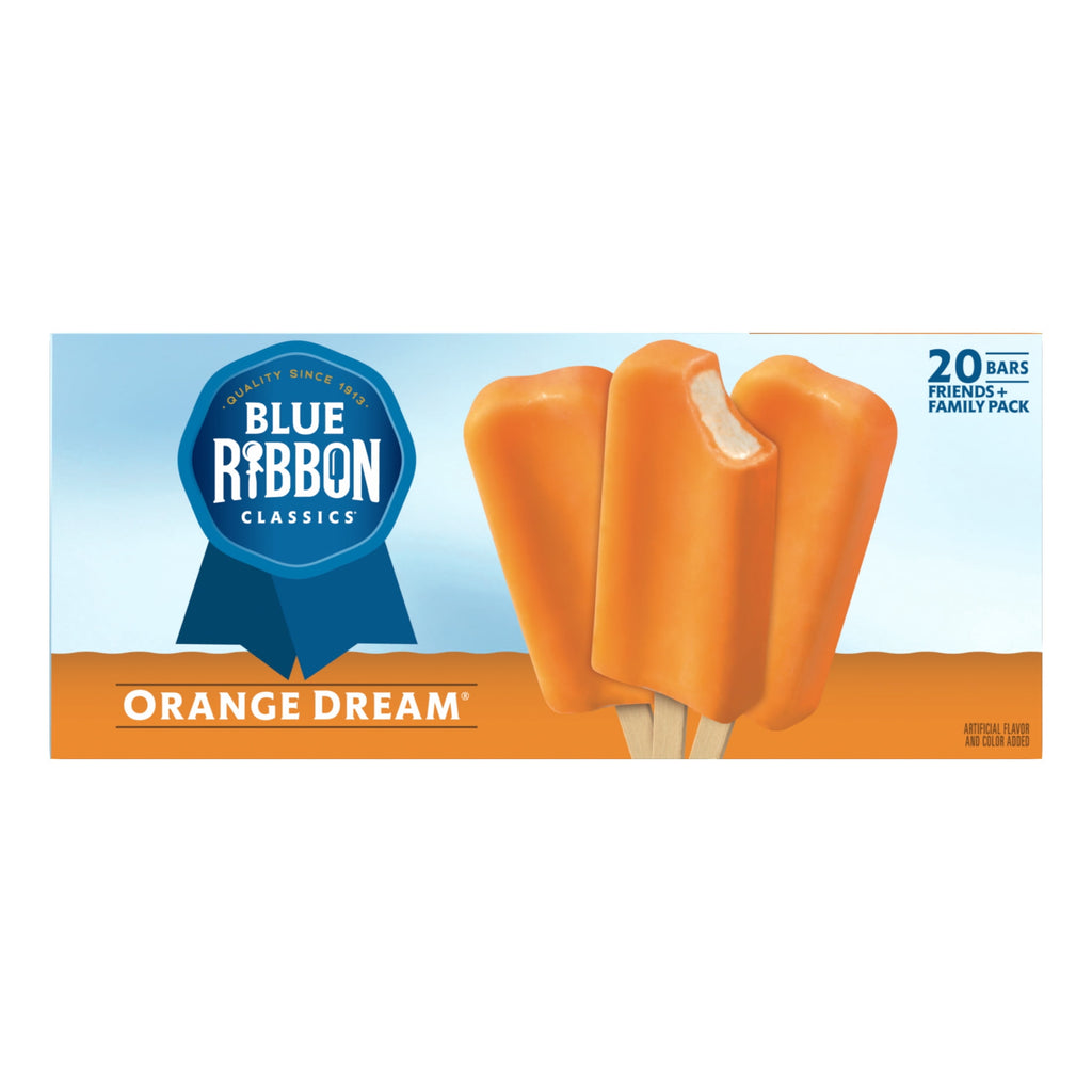 Blue Ribbon Classics Orange Dream Frozen Dessert Bars 20 Count 45 Fl Oz