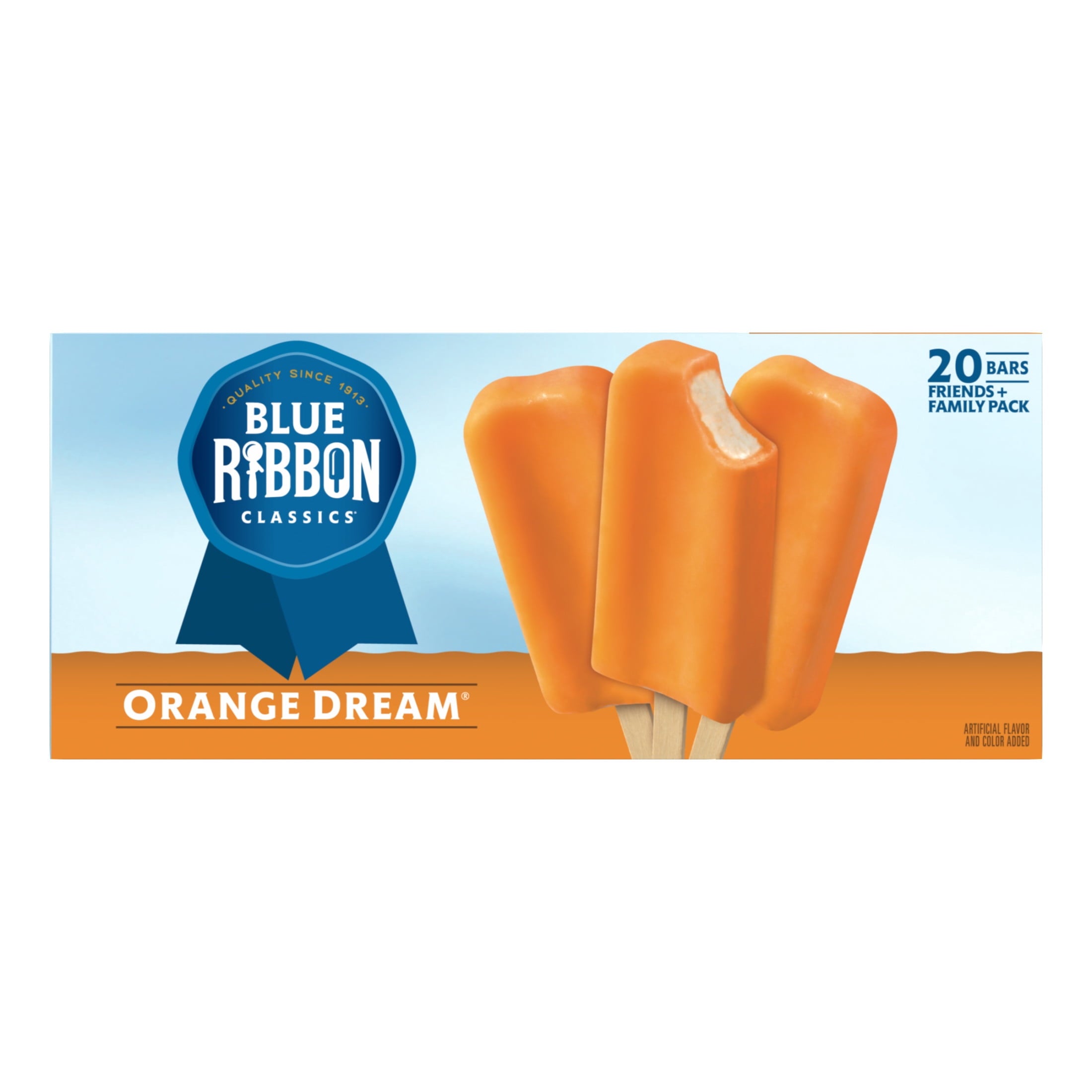 Blue Ribbon Classics Orange Dream Frozen Dessert Bars 20 Count 45 Fl Oz
