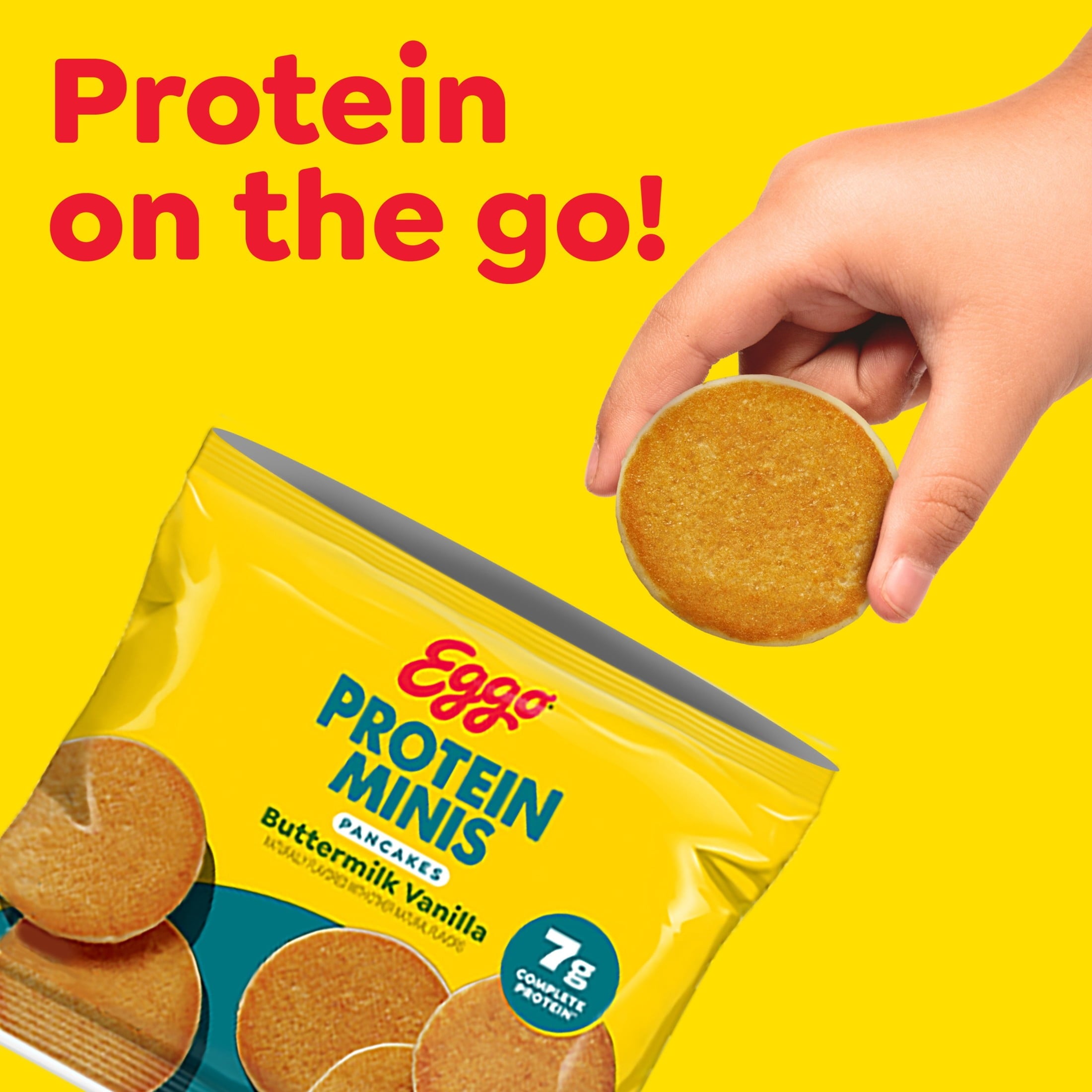 Eggo Protein Minis Buttermilk Vanilla Frozen Pancakes 8.4 Oz 5 Count