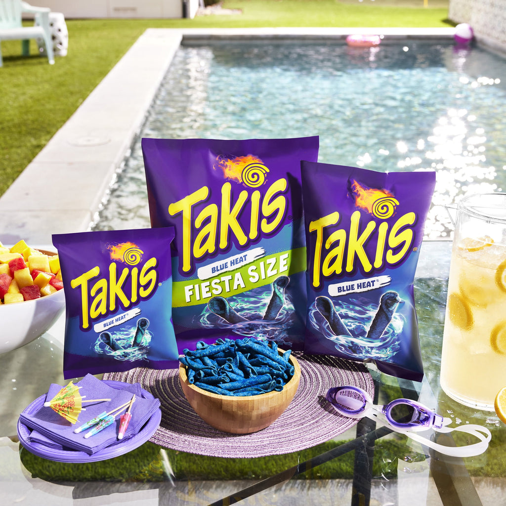 Hot Chili Pepper Rolled Tortilla Chips 9.9 Oz Takis