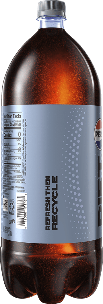 Diet Pepsi Cola Soda Pop 2 Liter Bottle