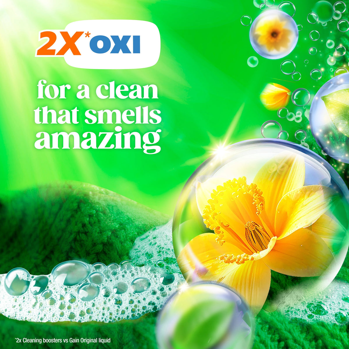 Gain Flings 4-in-1 Oxi Boost Febreze Laundry Detergent Pacs Original Scent 12 Count