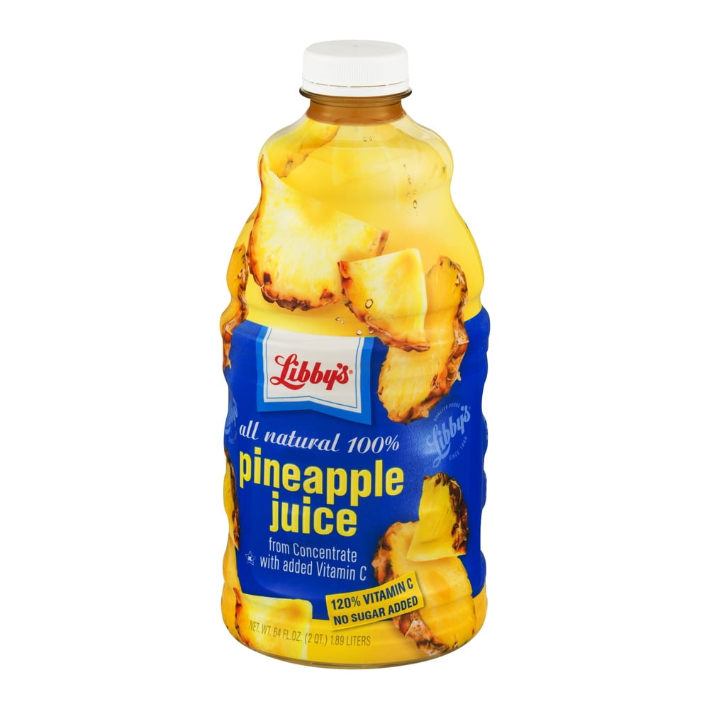 Libby's 100% Pineapple Juice 64 fl oz Bottle
