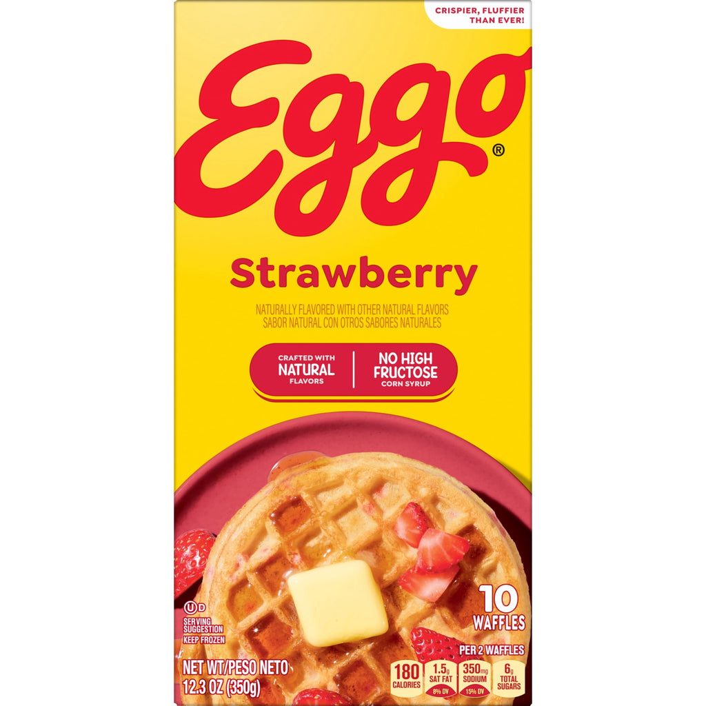 Eggo Strawberry Waffles Frozen 12.3 Oz 10 Count