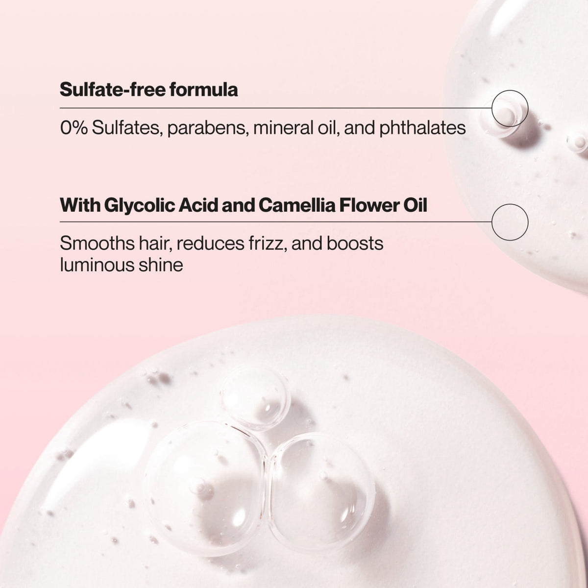 Suave Hydra Gloss Sulfate Free Shampoo with Glycolic Acid & Camellia Flower Oil 18 fl oz