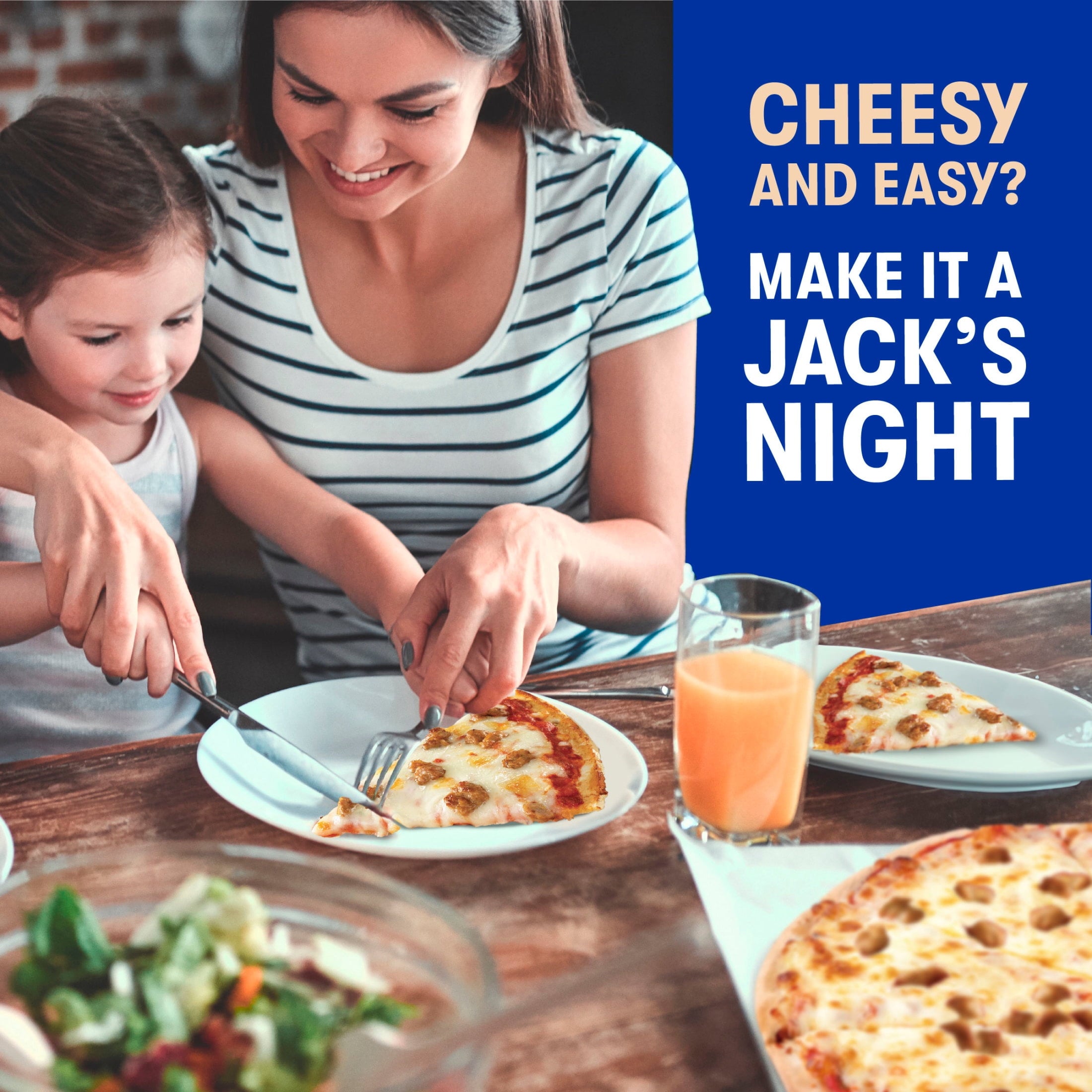 Jack's Frozen Sausage & Cheese Thin Crust Pizza 14.9 Oz