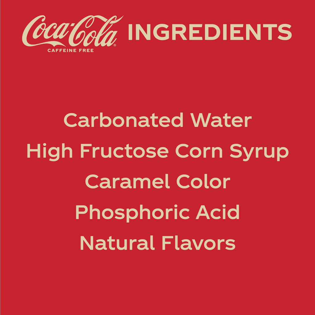 Caffeine-Free Soda Pop Fridge Pack Cans 12 Fl Oz Coca-Cola