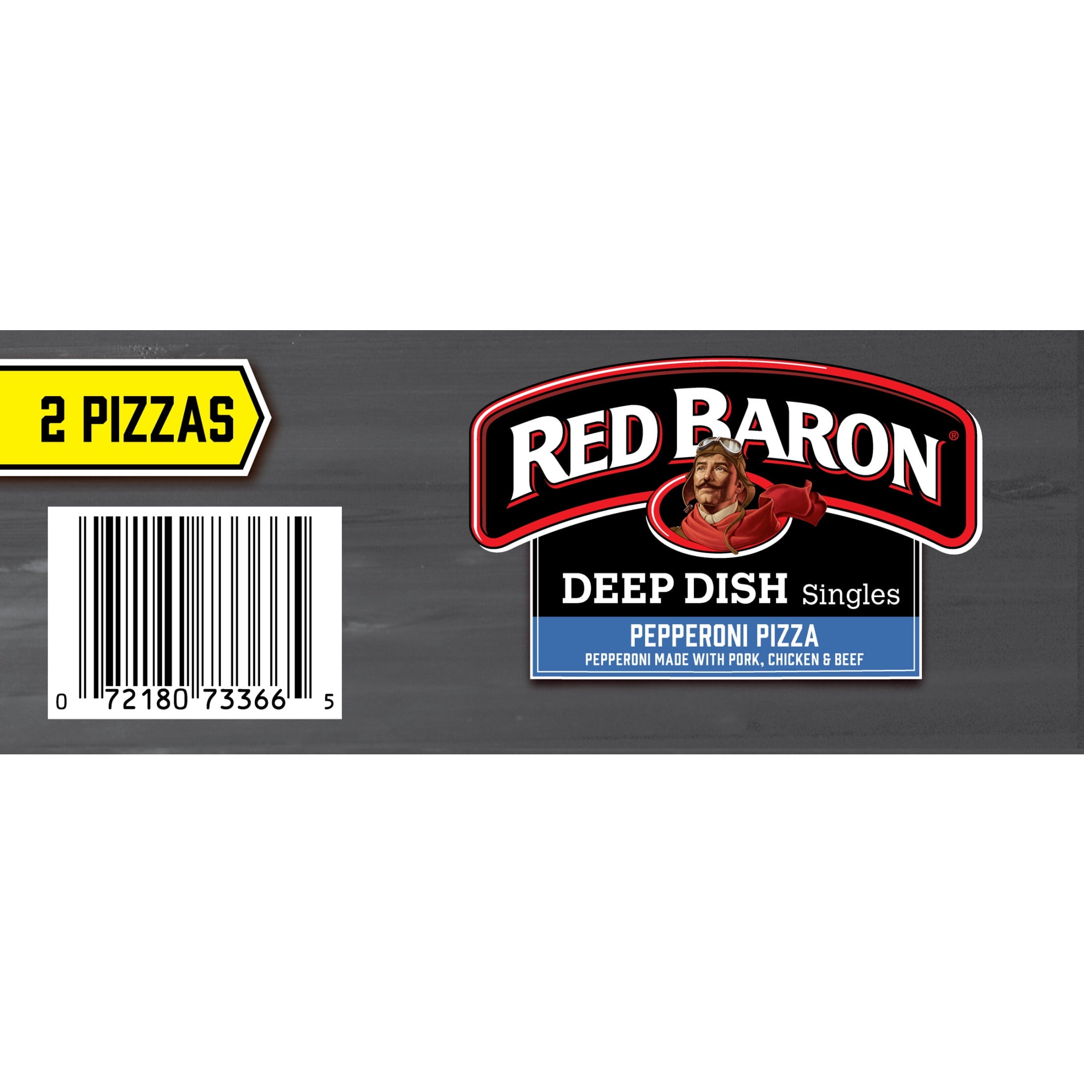 Red Baron Pepperoni Deep Dish Singles Frozen Personal Pizza 11.2 Oz 2 Pack