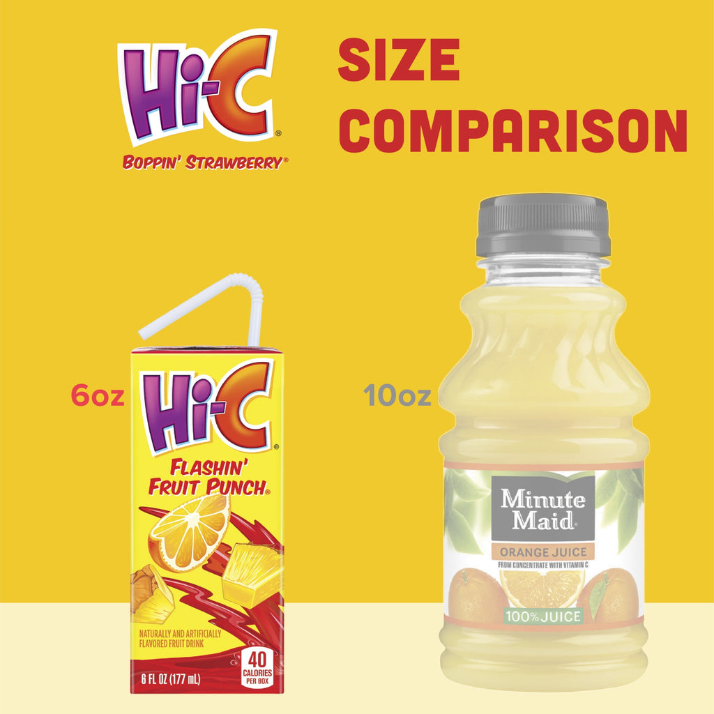 Hi-C Flashin' Fruit Punch Juice Drink 6 fl oz 8 Pack