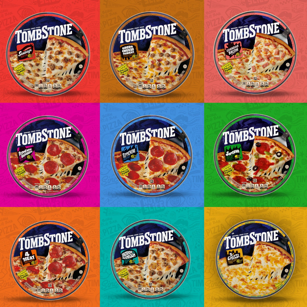 Tombstone Four Meat Original Thin Crust Frozen Pizza 21.1 Oz