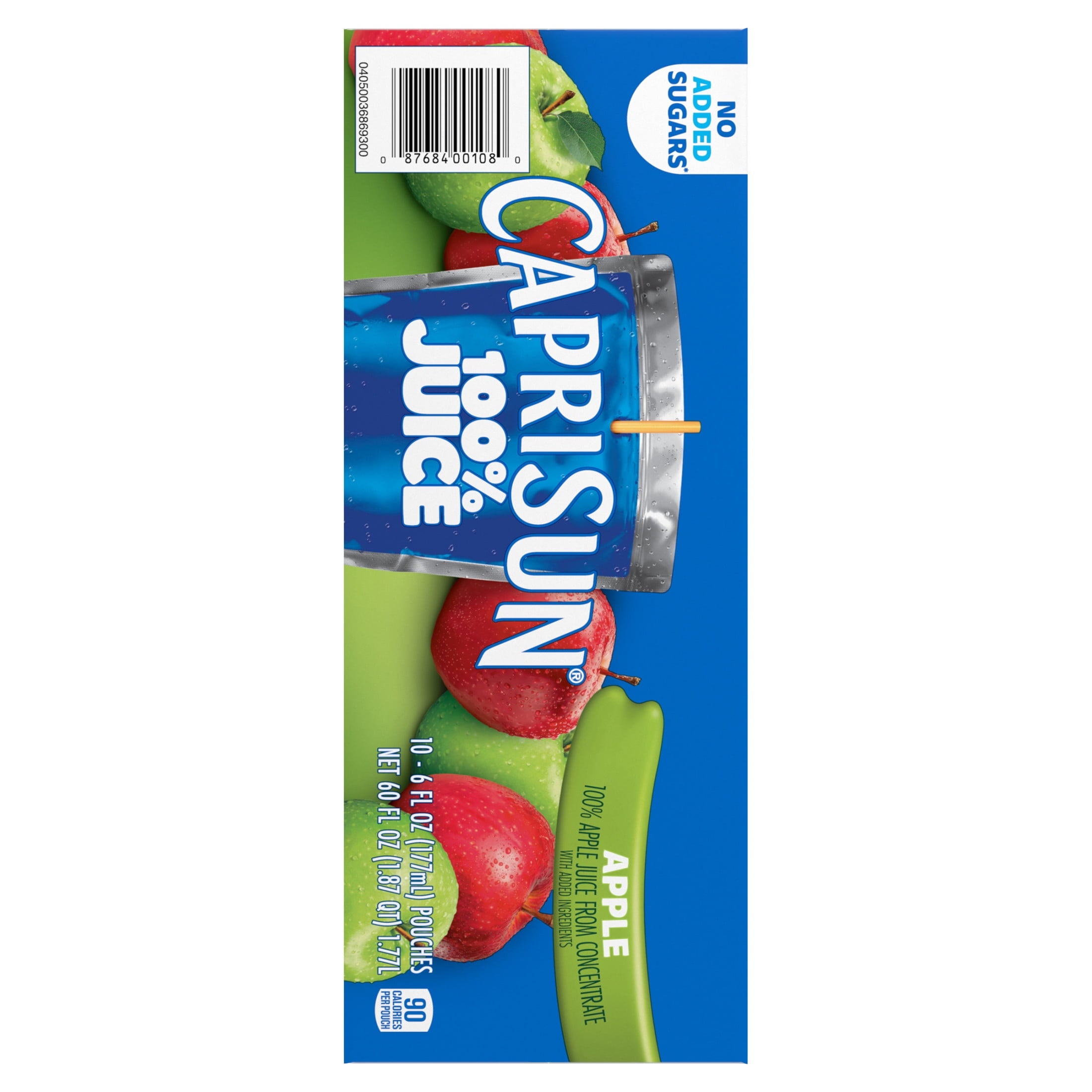 Capri Sun 100% Apple Juice From Concentrate Pulp-Free 6 fl oz 10 Pack
