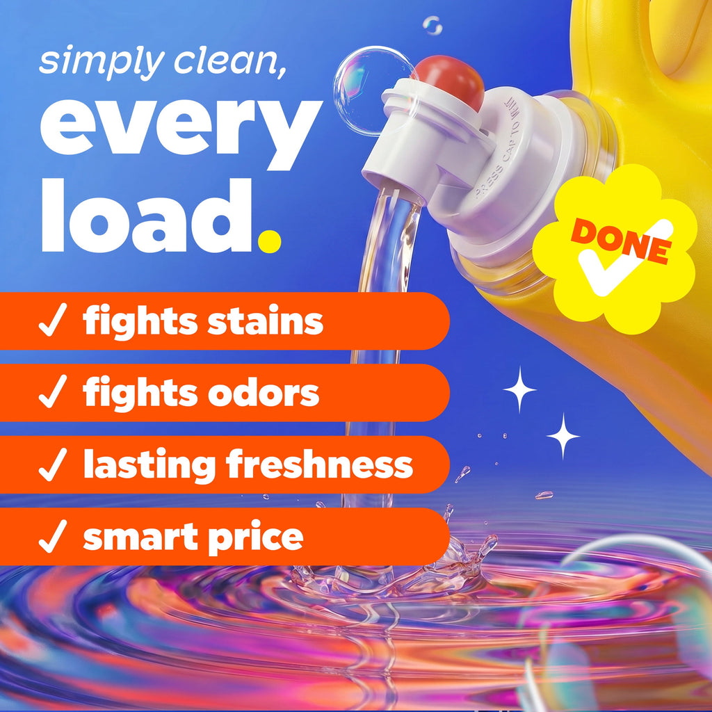Tide Simply Oxi Boost Plus Febreze Odor Defense Liquid Laundry Detergent Sunny Breeze 129 fl oz 96 Loads