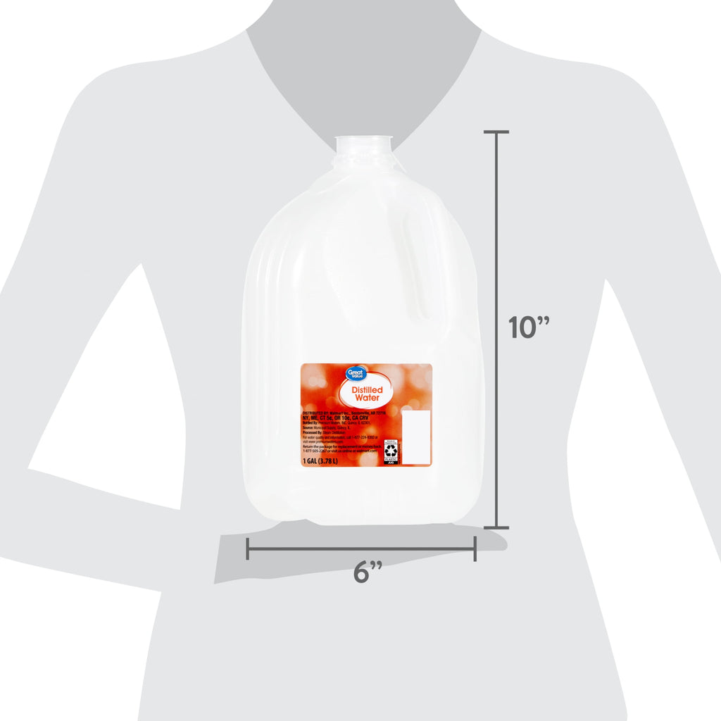 Great Value Distilled Water 1 gal Single Jug