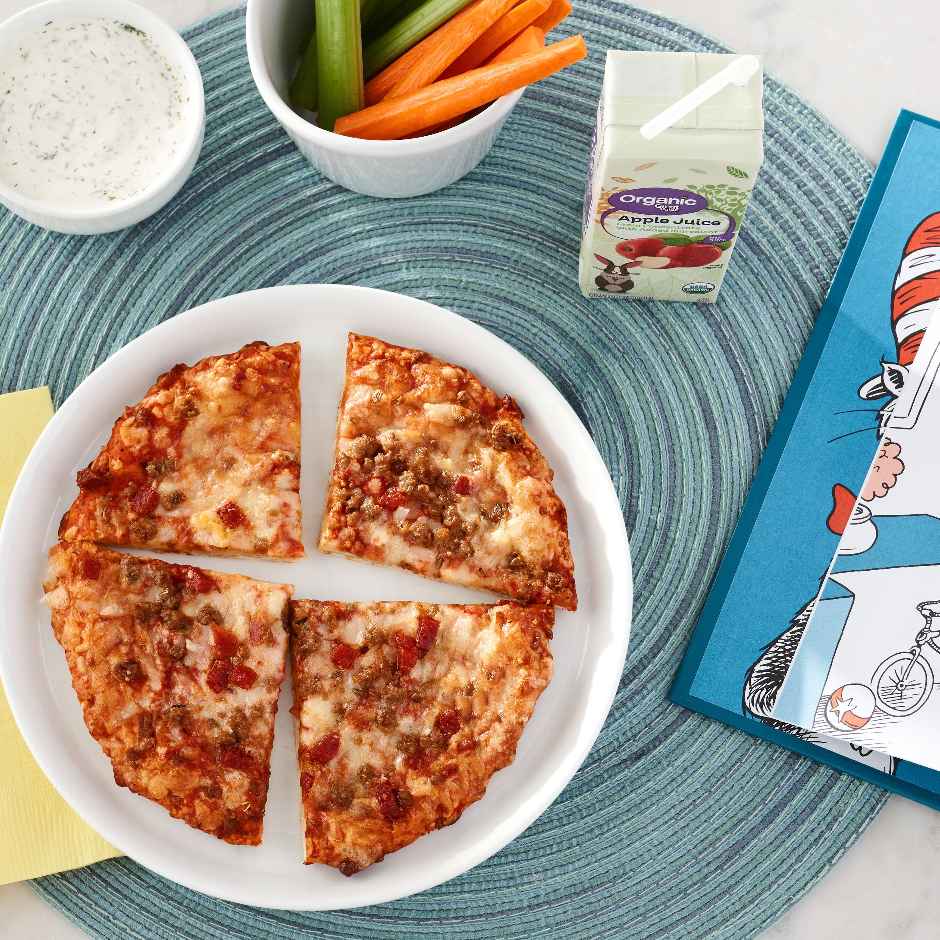 Great Value Sausage And Pepperoni Combination Pizza 7.2 Oz Frozen