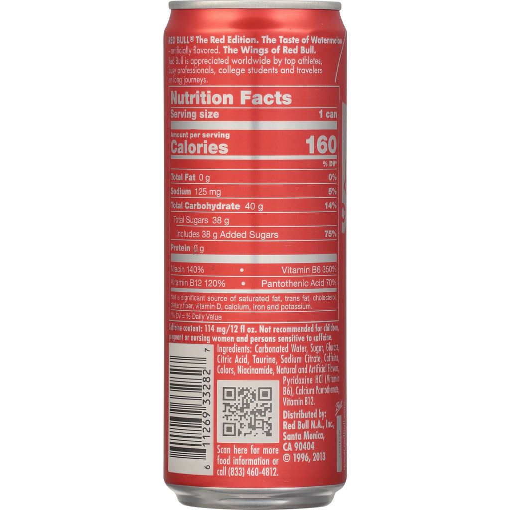 Red Bull Red Edition Watermelon Energy Drink 12 fl oz Single Can