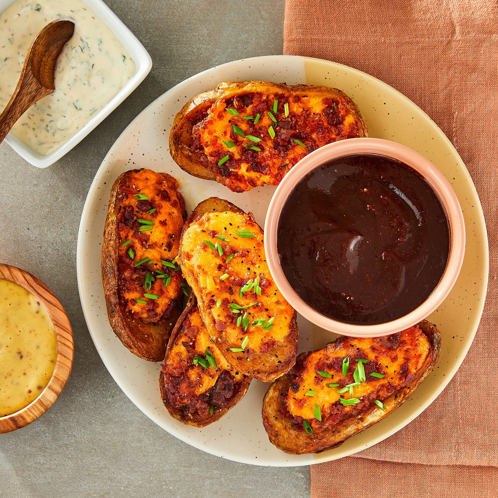 Great Value Potato Skins Cheddar Cheese & Bacon Frozen 13.5 Oz
