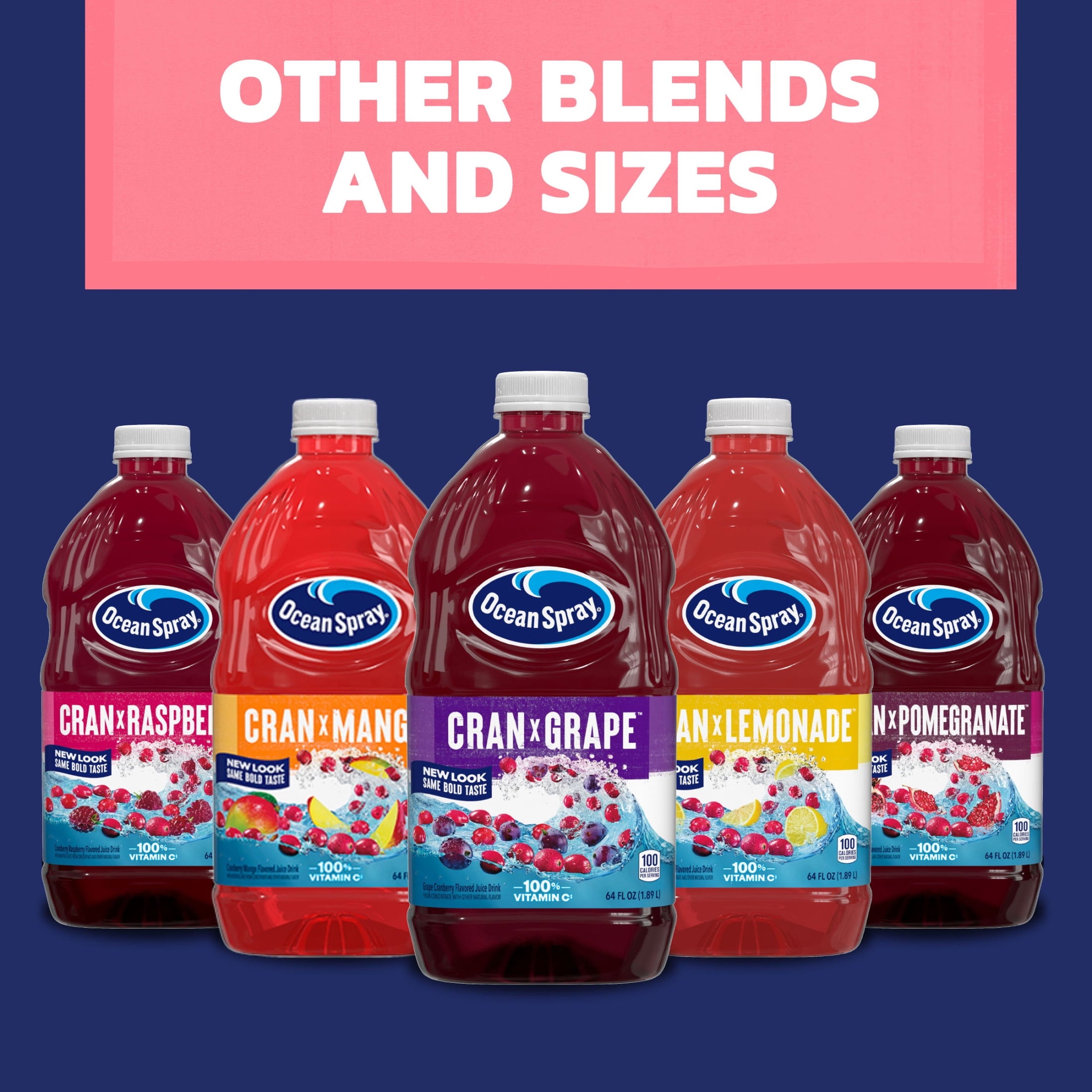 Ocean Spray White Cranberry Juice Drink 64 fl oz Bottle
