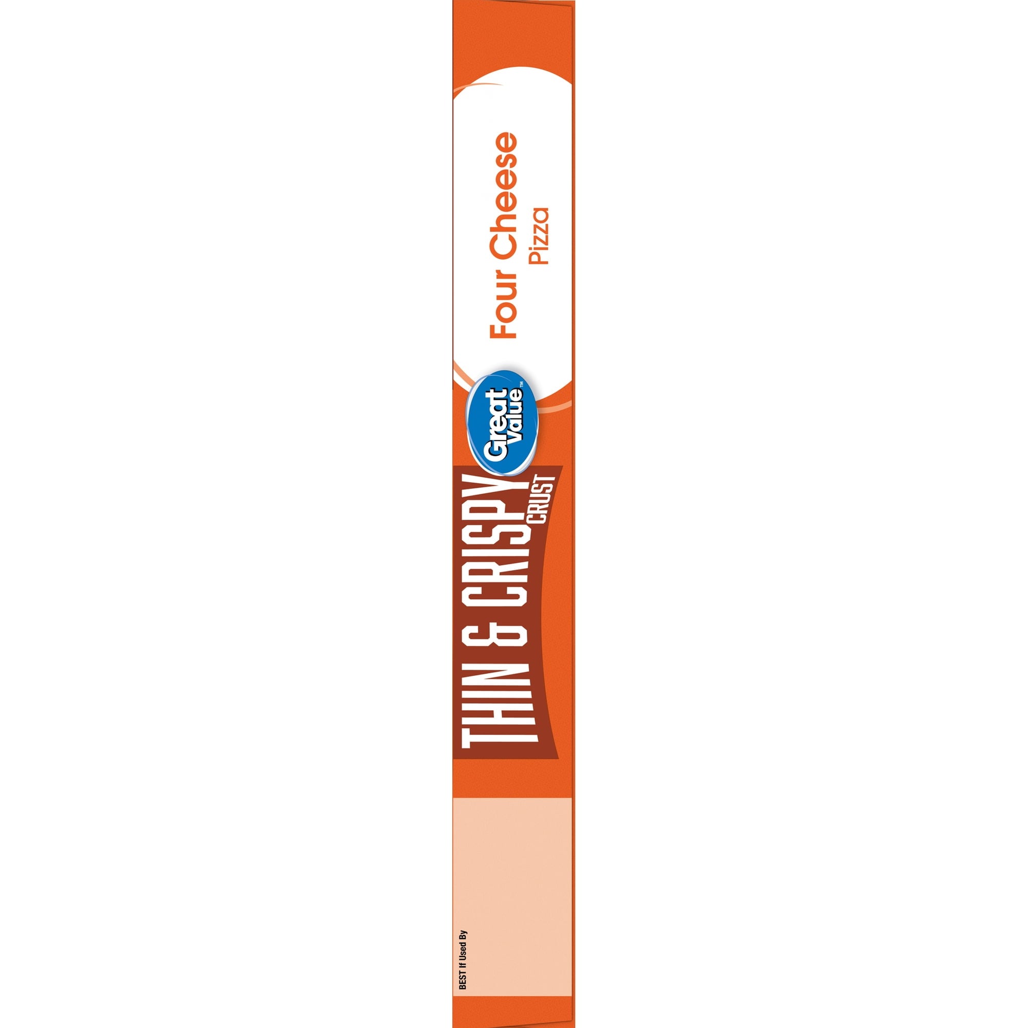 Great Value Thin Crust Four Cheese Frozen Pizza 16.9 Oz
