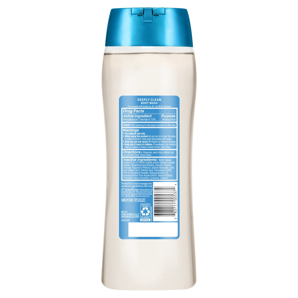Suave Essentials Gentle Body Wash Deeply Clean Moisturizing Skin Cleanser 15 oz