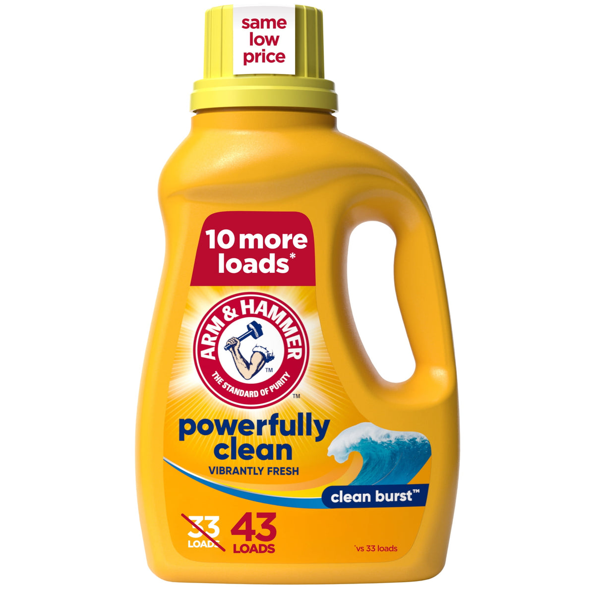 ARM & HAMMER Clean Burst Liquid Laundry Detergent 43 fl oz 43 Loads