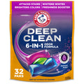 ARM & HAMMER Deep Clean Odor Formula Laundry Detergent Power Paks Radiant Burst Scent 32 Count