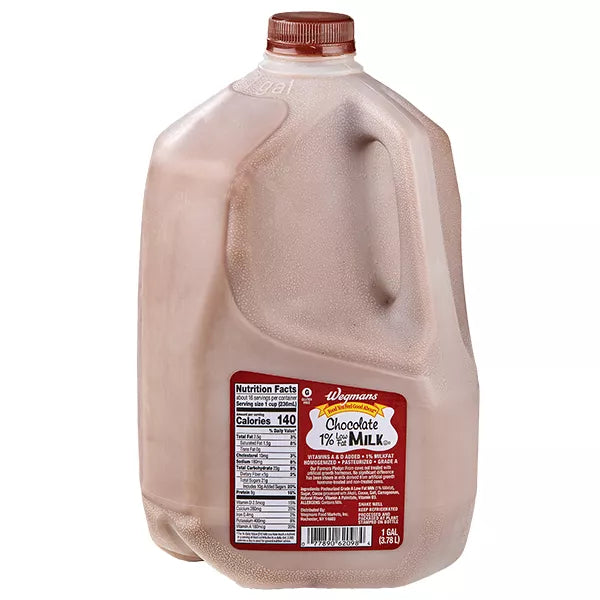 Wegmans Chocolate 1% Low Fat Milk 1 gallon