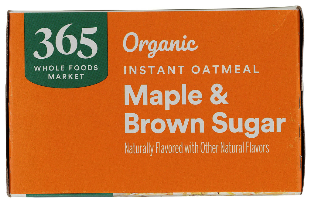 Organic Instant Oatmeal Maple & Brown Sugar 1.41 Oz 365 By Whole Foods Market