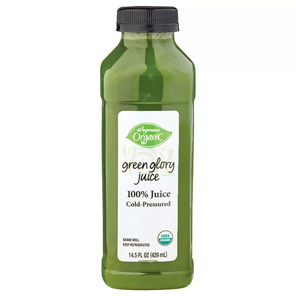 Wegmans Organic Juice, Green Glory, Cold Pressured 14.5 fl. oz.