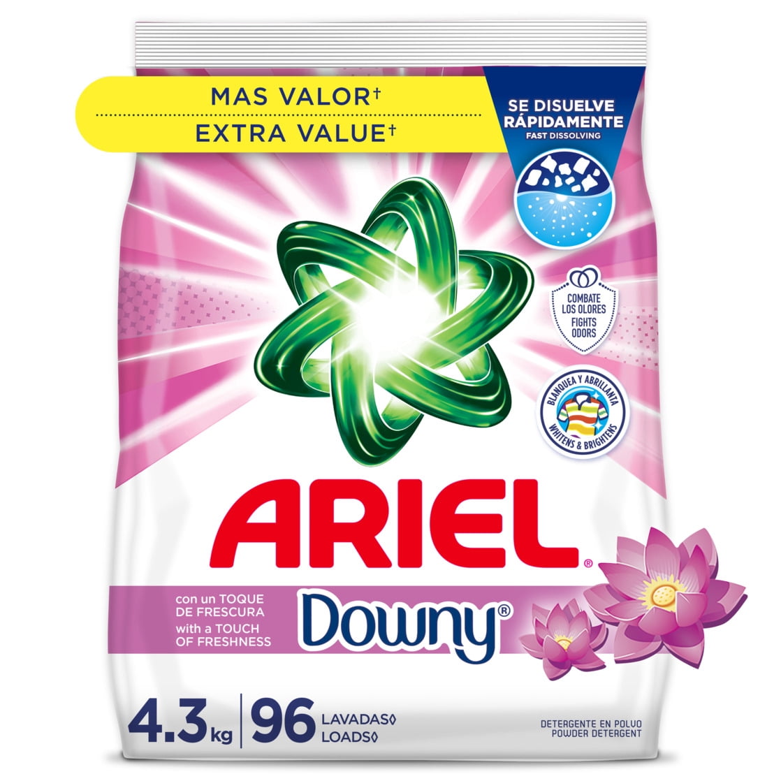 Ariel Powder Laundry Detergent Touch of Downy Freshness 153 oz 96 Loads