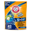 ARM & HAMMER Plus OxiClean 5-in-1 Laundry Detergent Paks Fresh Scent 42 Count