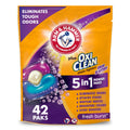 ARM & HAMMER Plus OxiClean Odor Blasters 5-in-1 Laundry Detergent Power Paks Fresh Burst 42 Count