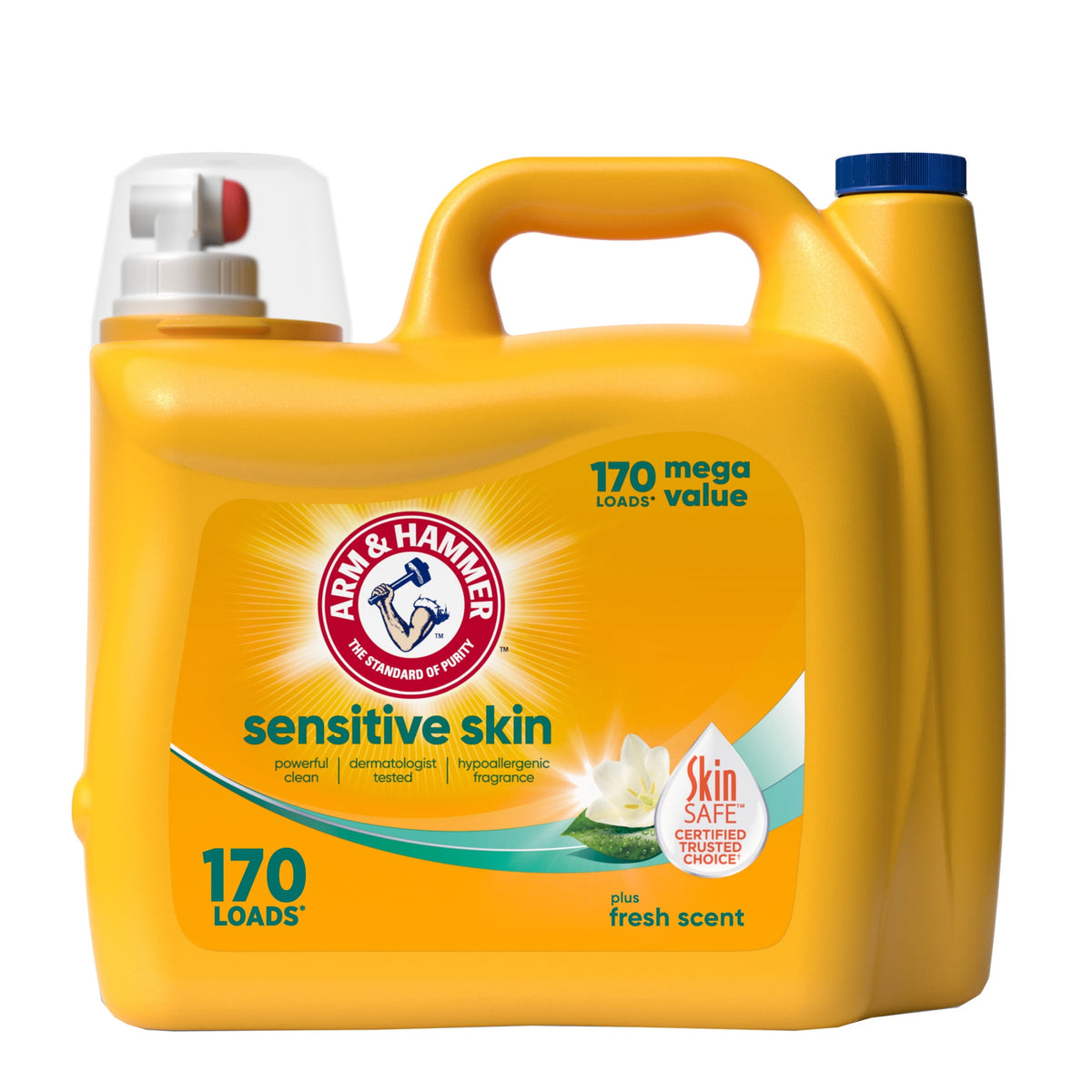 ARM & HAMMER Sensitive Skin Plus Fresh Scent Liquid Laundry Detergent 170 fl oz 170 Loads