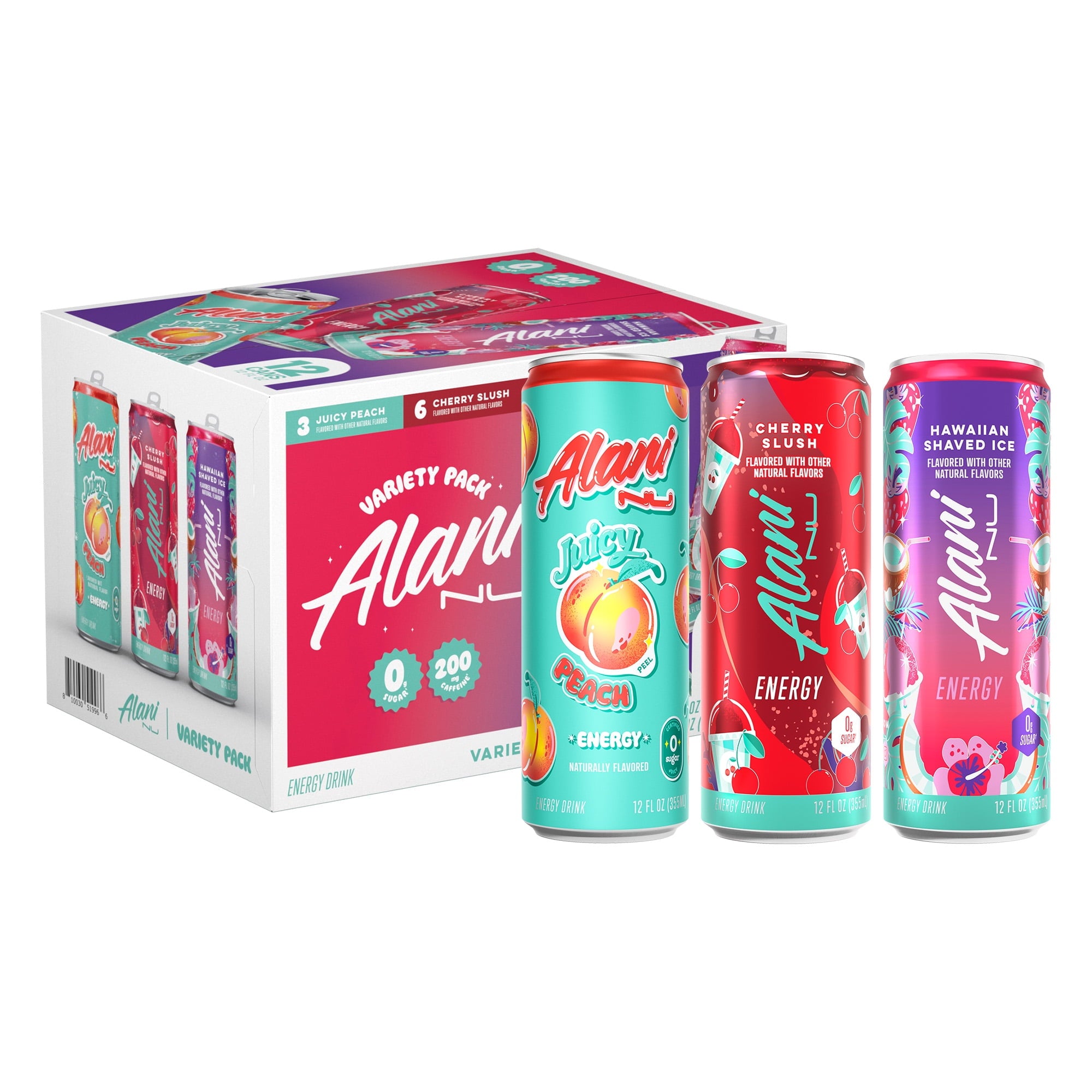 Alani Nu Sugar Free Energy Drink Variety Pack 12 fl oz 12 Pack Cans