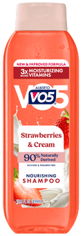 Alberto VO5 Strawberries & Cream Nourishing Shampoo with Soy Milk Paraben Free Vitamin-Enriched Formula 16.9 fl oz