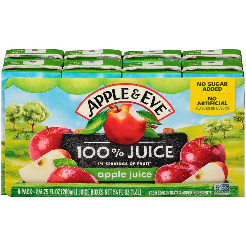 Apple & Eve 100% Apple Juice Pulp-Free 6.75 fl oz 8 Count