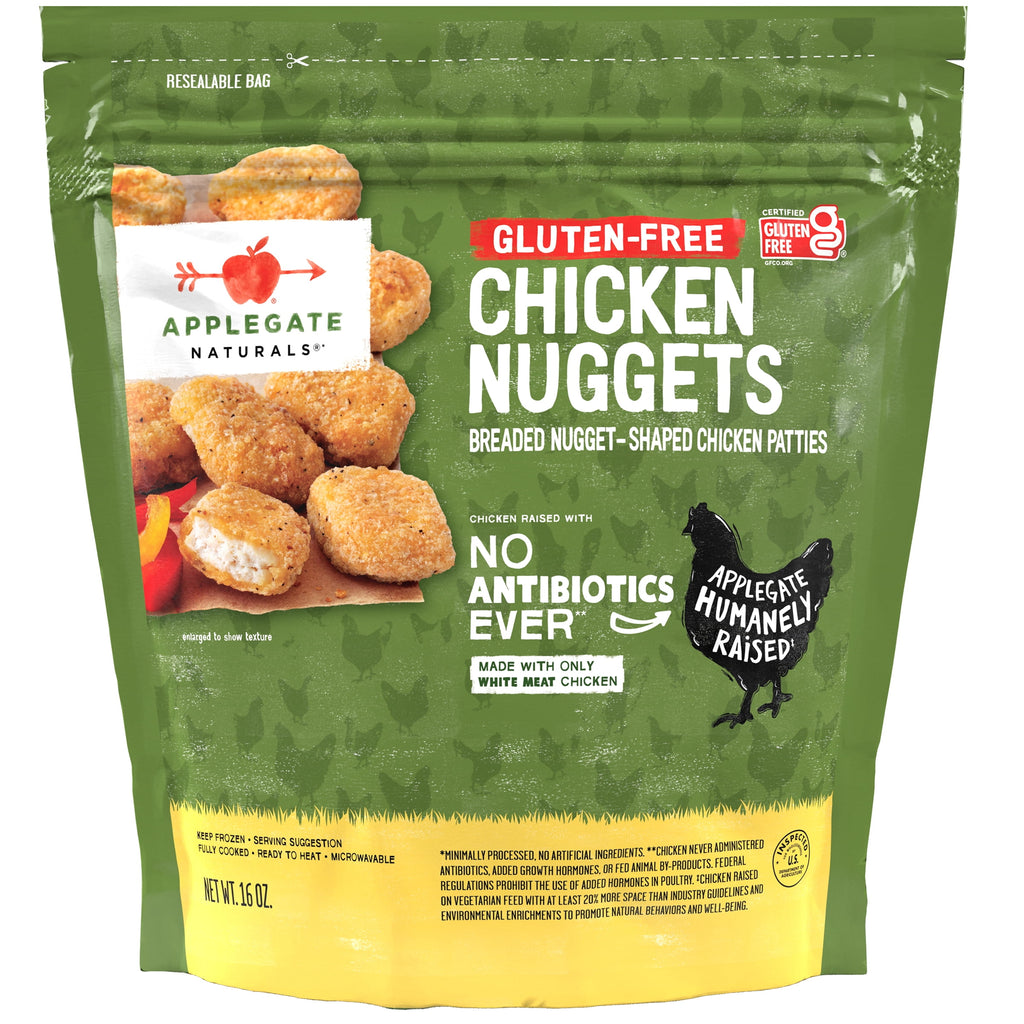 Applegate Natural Gluten Free Chicken Nuggets Frozen 16 Oz