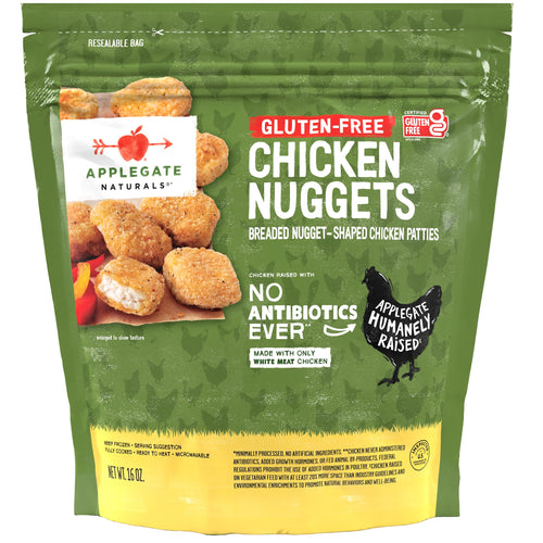 Applegate Natural Gluten Free Chicken Nuggets Frozen 16 Oz