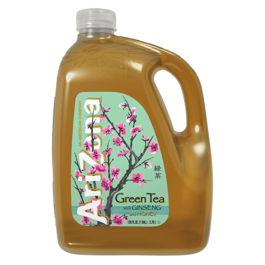 AriZona Green Tea with Ginseng and Honey Naturally Caffeinated 128 fl oz
