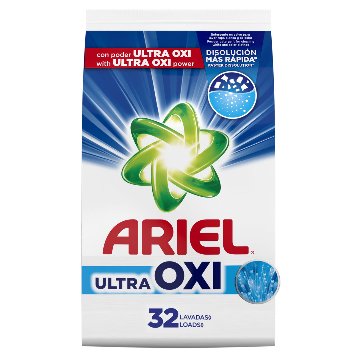Ariel Ultra Oxi Powder Laundry Detergent Original Scent 52 oz 33 Loads