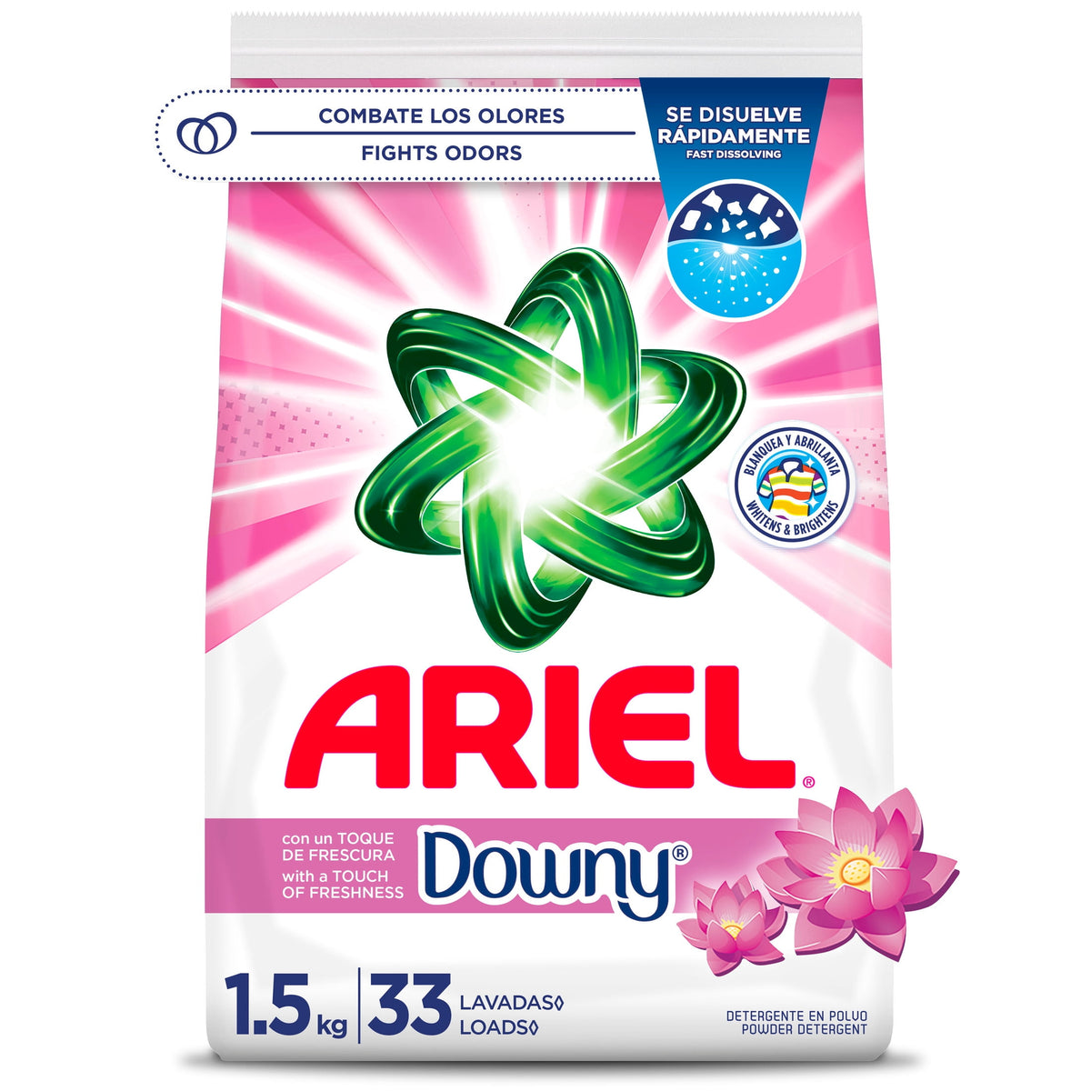 Ariel Powder Laundry Detergent With Downy Freshness April Fresh 52 oz 33 Loads