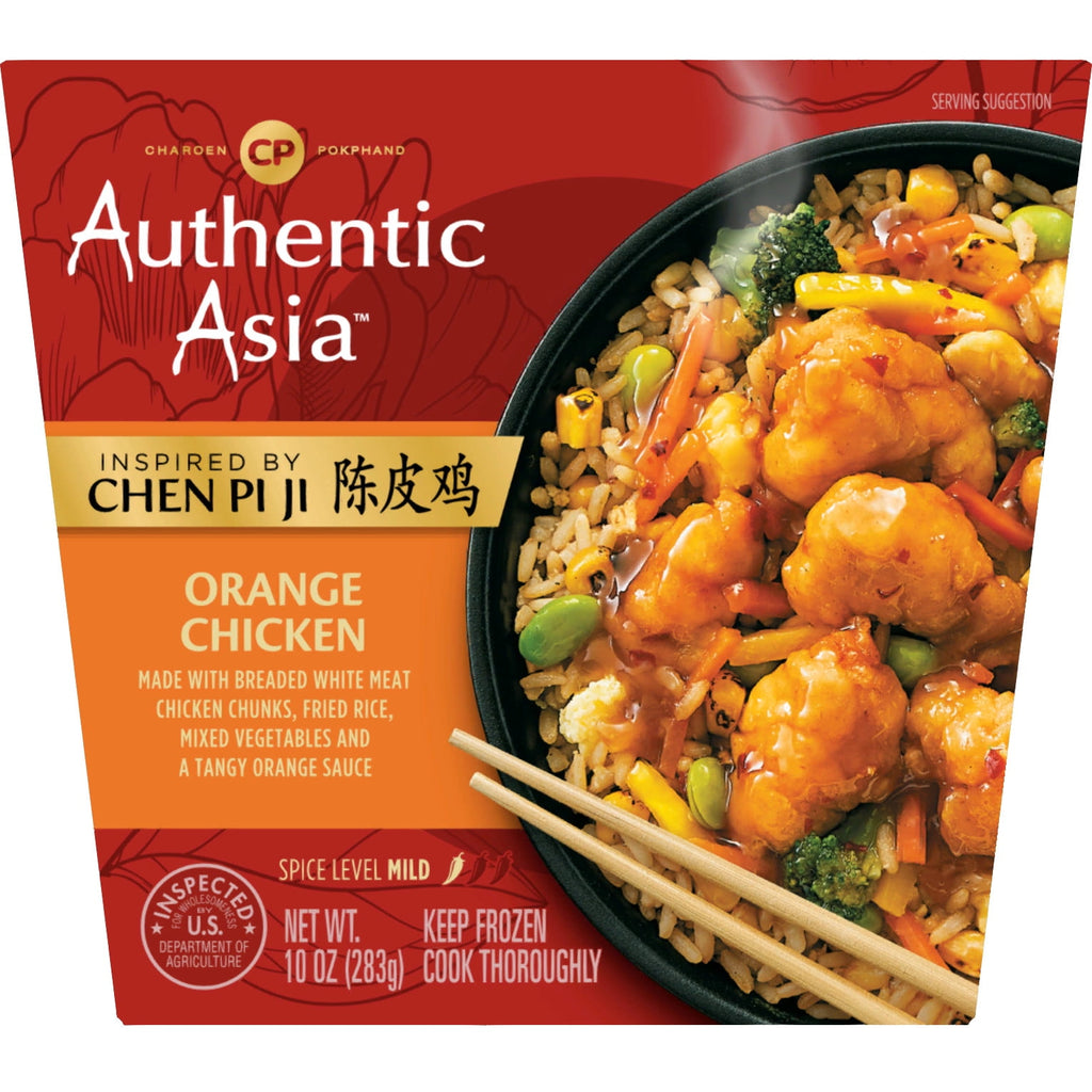 Authentic Asia Orange Chicken Frozen Meal 10 Oz
