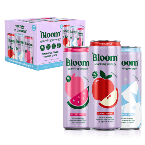 Bloom Sparkling Energy Drinks Seasonal Favorites Variety Pack 12 fl oz 12 Pack Cans