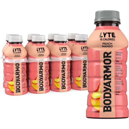 BODYARMOR Lyte Peach Mango Electrolyte Sports Drink 12 fl oz 8 Count