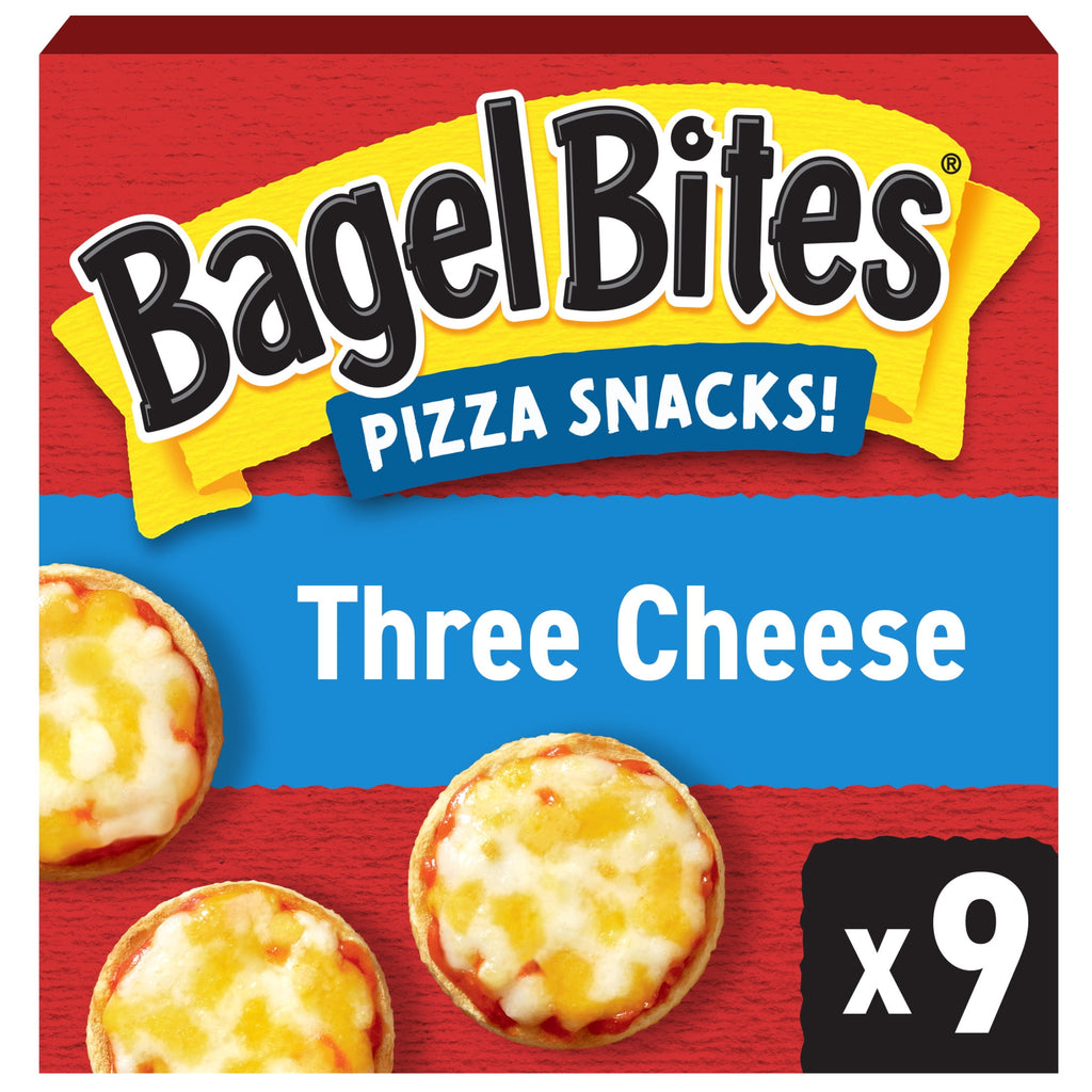 Bagel Bites Three Cheese Mini Pizza Bagel Frozen Snacks 7 Oz 9 Count