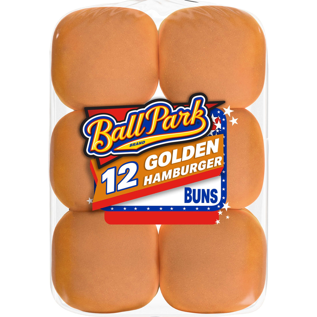 Golden Hamburger Buns 23 Oz 12 Count