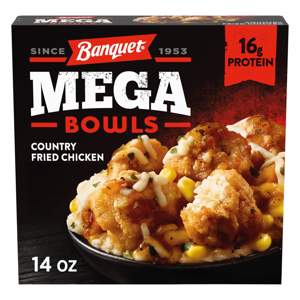 Banquet Mega Bowls Country Fried Chicken Frozen Meal 14 Oz