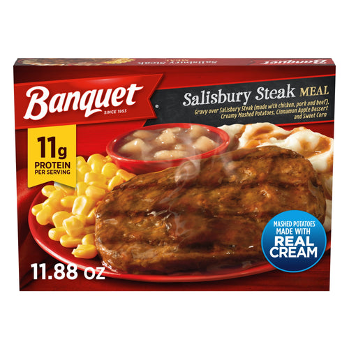 Banquet Salisbury Steak Frozen Meal 11.88 Oz