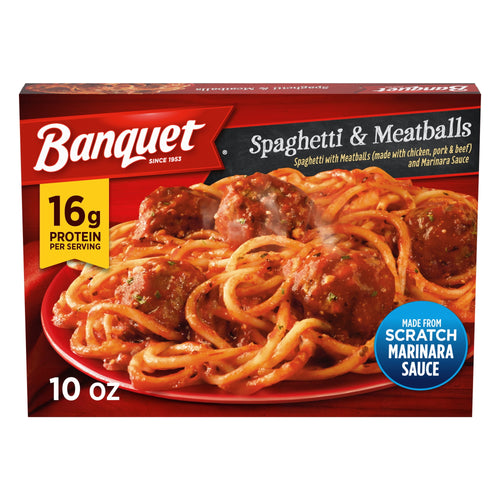Banquet Spaghetti and Meatballs Frozen Meal 10 Oz
